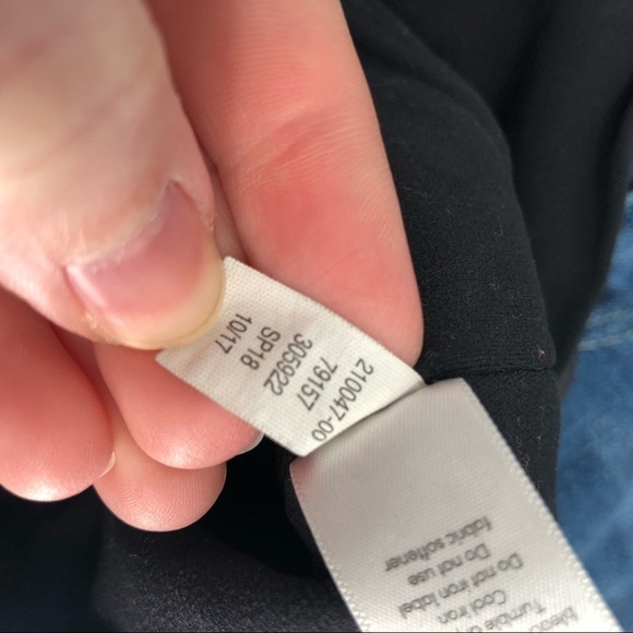 ATHLETA Side Stripe Salutation 7/8 Tights Black Legging Mesh Accent XXS 210047 - Picture 8 of 8